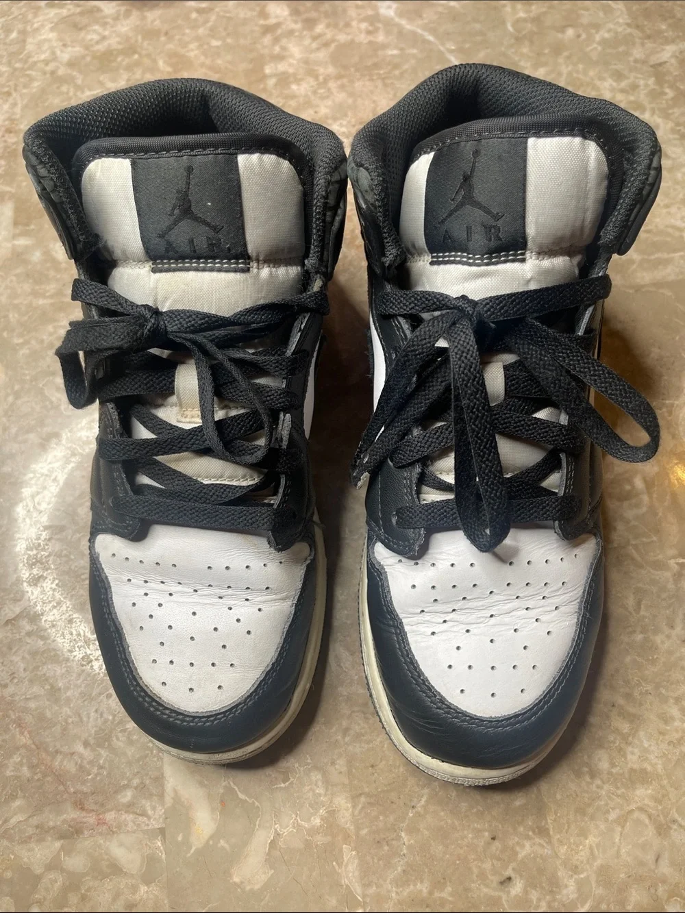 Nike Kids Black and White High-Top Sneakers